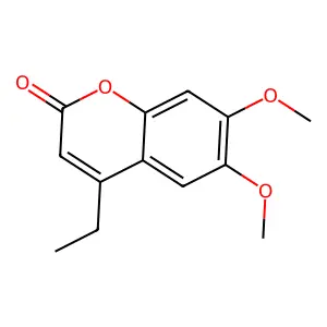 6,7-Dimethoxy-4-ethylcoumarin structure