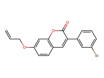 7-Allyloxy-3(3'-bromophenyl)coumarin structure