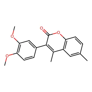 3-(3,4-Dimethoxyphenyl)-4,6-dimethylchromen-2-one structure