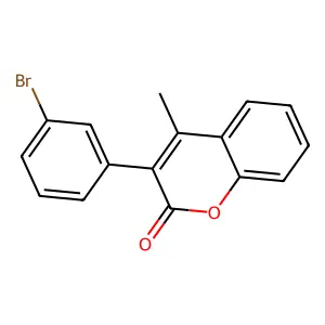 3-(3-Bromophenyl)-4-methylchromen-2-one structure
