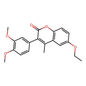 3-(3,4-Dimethoxyphenyl)-6-ethoxy-4-methylchromen-2-one structure