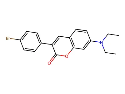 3-(4-Bromophenyl)-7-diethylamino-chromen-2-one structure