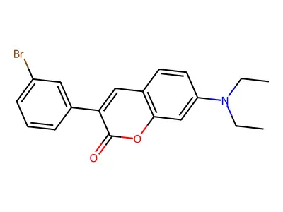 3-(3-Bromophenyl)-7-(diethylamino)chromen-2-one structure