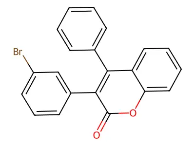 3-(3-Bromophenyl)-4-phenylchromen-2-one structure