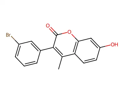 3-(3-Bromophenyl)-7-hydroxy-4-methylchromen-2-one structure