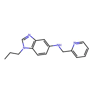 1-propyl-N-(pyridin-2-ylmethyl)benzimidazol-5-amine structure