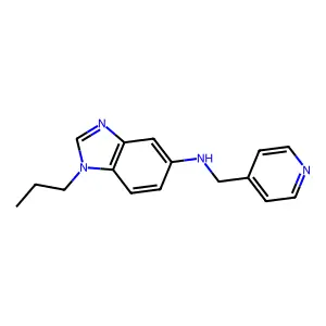 1-propyl-N-(pyridin-4-ylmethyl)benzimidazol-5-amine structure