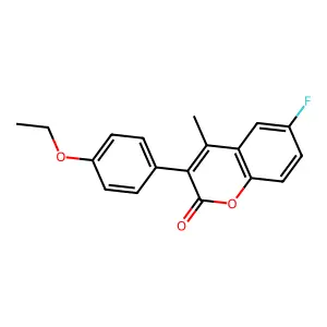 3-(4-Ethoxyphenyl)-6-fluoro-4-methylchromen-2-one structure