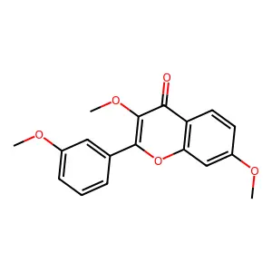 3,7,3'-Trimethoxyflavone structure
