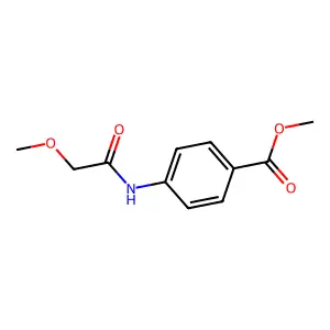 Methyl 4-(2-methoxyacetamido)benzoate structure