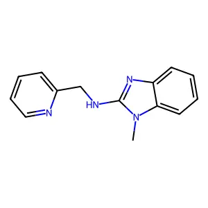 1-methyl-N-(pyridin-2-ylmethyl)benzimidazol-2-amine structure