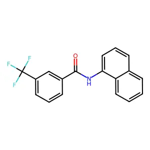 Benzamide, N-(1-naphthyl)-3-trifluoromethyl- structure