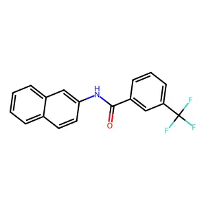 N-naphthalen-2-yl-3-(trifluoromethyl)benzamide structure