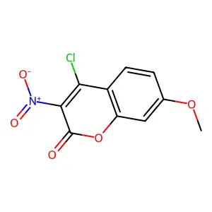 4-Chloro-7-methoxy-3-nitrocoumarin structure