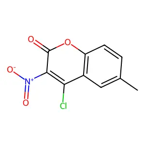 4-Chloro-6-methyl-3-nitrocoumarin structure
