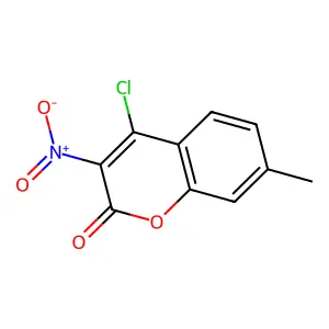 4-Chloro-7-methyl-3-nitrocoumarin structure