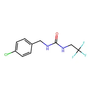 1-[(4-Chlorophenyl)methyl]-3-(2,2,2-trifluoroethyl)urea structure