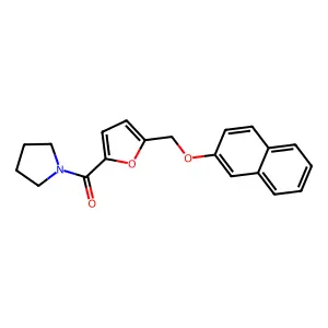 [5-(Naphthalen-2-yloxymethyl)furan-2-yl]-pyrrolidin-1-ylmethanone structure