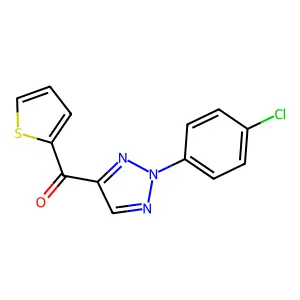 [2-(4-Chlorophenyl)triazol-4-yl]-thiophen-2-ylmethanone structure