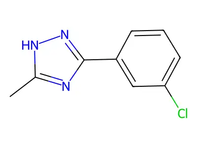 3-(3-chlorophenyl)-5-methyl-1H-1,2,4-triazole structure
