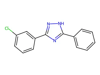 3-(3-chlorophenyl)-5-phenyl-1H-1,2,4-triazole structure