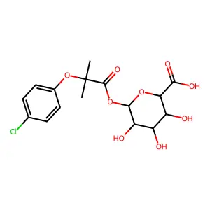 Clofibryl glucuronide structure