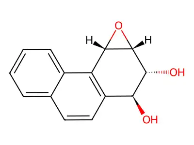 1-beta,2-beta-Phenanthrenediol, 1,2,3,4-tetrahydro-3-alpha,4-alpha-epoxy-, (+-)- structure