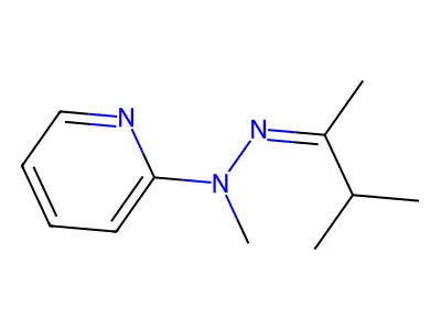 3-Methyl-2-butanone 2-methyl-2-(2-pyridinyl)hydrazone structure