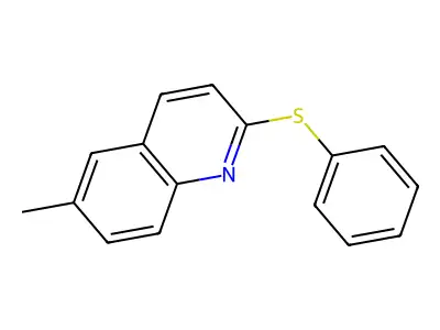 6-Methyl-2-(phenylthio)quinoline structure