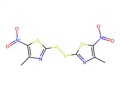 Thiazole, 2,2'-dithiobis(4-methyl-5-nitro- structure