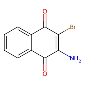 2-Amino-3-bromonaphthalene-1,4-dione structure