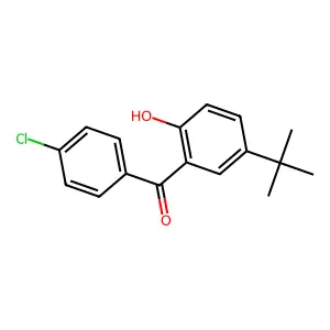 (5-Tert-butyl-2-hydroxyphenyl)(4-chlorophenyl)methanone structure
