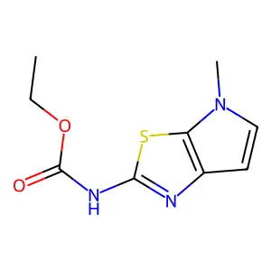 Ethyl 4-methyl-4H-pyrrolo(3,2-d)(1,3)thiazol-2-ylcarbamate structure