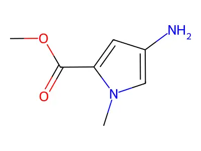 Methyl 4-amino-1-methyl-1H-pyrrole-2-carboxylate structure