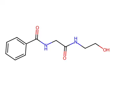N-(2-((2-Hydroxyethyl)amino)-2-oxoethyl)benzamide structure