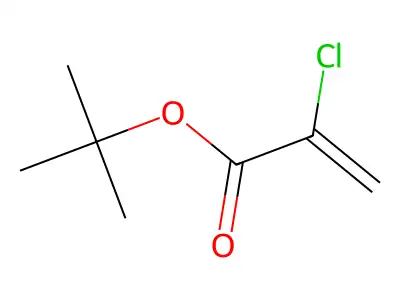 2-Propenoic acid, 2-chloro-, 1,1-dimethylethyl ester structure