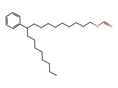 Benzenedecanol, kappa-octyl-, 1-formate structure