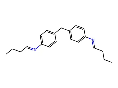 Benzenamine, 4,4'-methylenebis[N-butylidene- structure