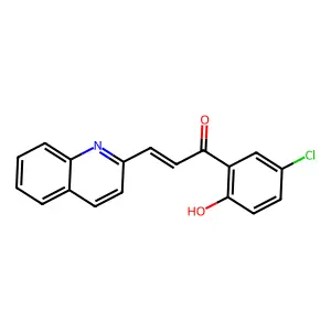 1-(5-Chloro-2-hydroxyphenyl)-3-(quinolin-2-yl)prop-2-en-1-one structure