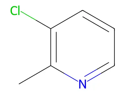 3-Chloro-2-methylpyridine structure
