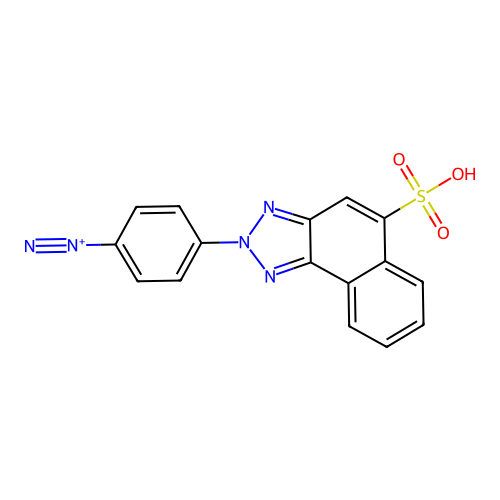 Benzenediazonium, 4-(5-sulfo-2H-naphtho(1,2-d)triazol-2-yl)-, inner salt structure