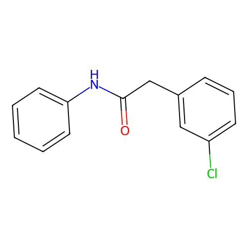 2-(3-chlorophenyl)-N-phenylacetamide structure