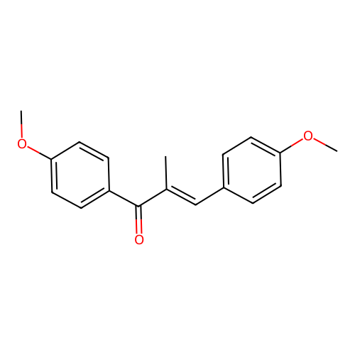 2-Propen-1-one, 1,3-bis(4-methylphenyl)-2-methyl-, (E)- structure