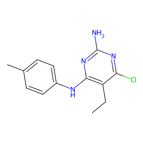 6-Chloro-5-ethyl-n4-(4-methylphenyl)pyrimidine-2,4-diamine structure