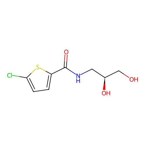 5-Chloro-N-((S)-2,3-dihydroxypropyl)thiophene-2-carboxamide structure