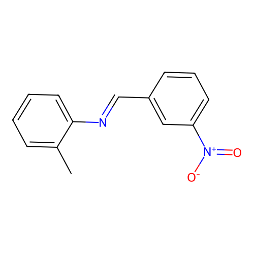 N-(3-Nitrobenzylidene)-O-toluidine structure