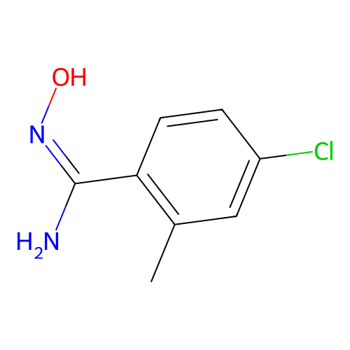 (Z)-4-chloro-N'-hydroxy-2-methylbenzimidamide structure