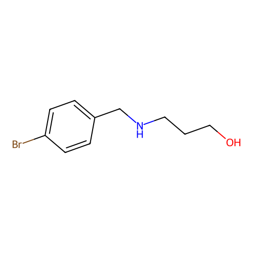3-[(4-Bromobenzyl)amino]-1-propanol structure