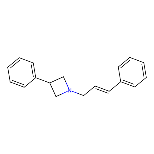 Azetidine, 1-cinnamyl-3-phenyl- structure
