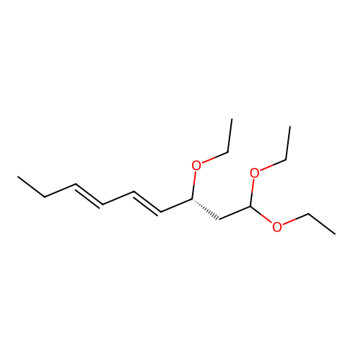 (3E,5E,7R)-7,9,9-triethoxynona-3,5-diene structure